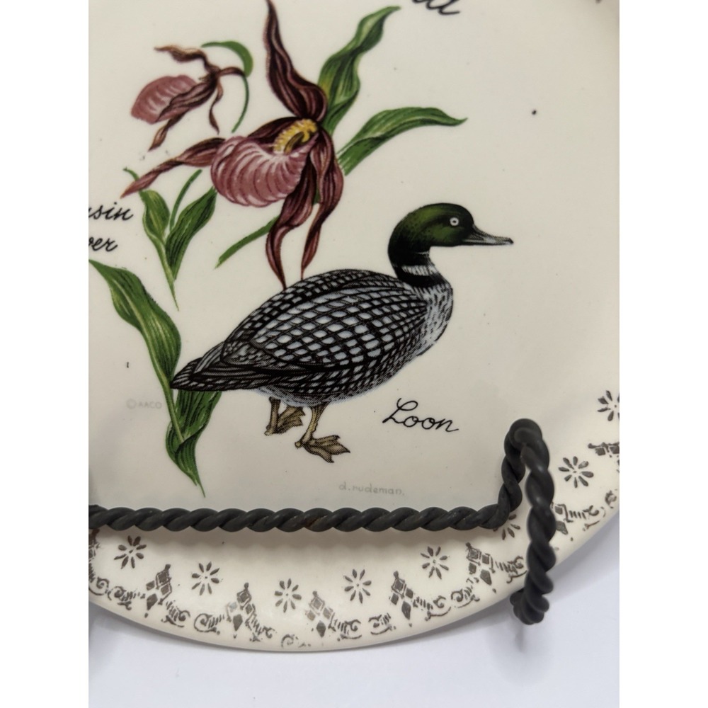 Mallard Duck Wall Plate Decor Minnesota Cottage Core Cabin - Picture 3 of 4